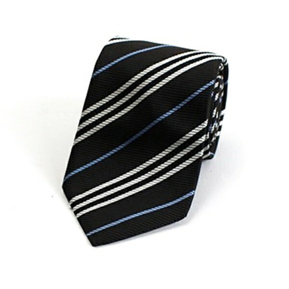 Burberry Black Label Silk Tie Stripe BURBERRY BLACK LABEL Men's